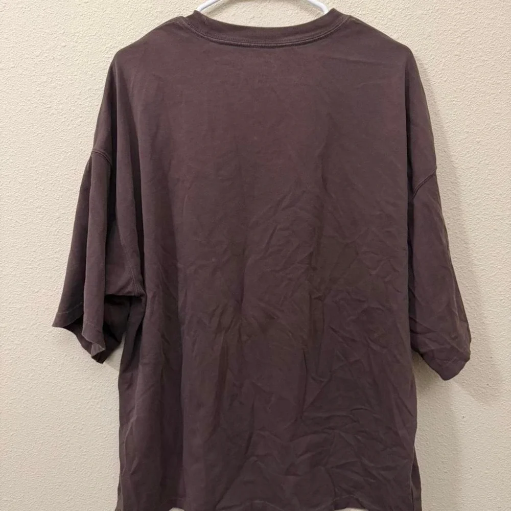 Nike Oversized Pegasus Unicorn Graphic Tee Brown Just Do It Shirt Mens L